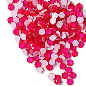 ZK修理ラインストーン ネオンローズ カラフル フラットバック クリスタル 蛍光ガラスラインストーン 衣類 クリスマスデコレーション - Product Image 2