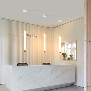 Lustre nordique moderne villa escalier suspension villa hôtel lustre salon lustre linéaire - Product Image 3