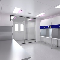 Sistem Ruang Bersih Modular Baru Kelas ISO 5-8 Filter HEPA Efisiensi 99,97% untuk Laboratorium Patogen Mikroba Kultur Sel Steril