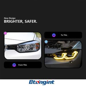 Fari a LED Adatti per BMW Serie 3 F30/F35 13-18 Modificati M4G22 Gruppo Fari Golden Eye Spoon con Lente Laser - Product Image 3