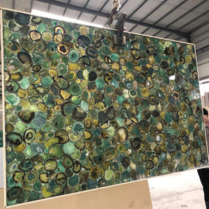 Dalle de pierre semi-précieuse rétroéclairée <span class=keywords><strong>en</strong></span> onyx de jade vert et agate - Product Image 1