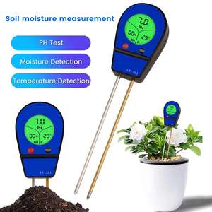 PH-mètre 3 en 1 pour sol, testeur de température d'humidité, lumière du soleil, jardin, fleurs, détecteur d'humidité, capteur d'humidité du sol - Product Image 1