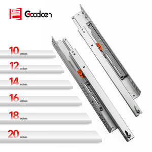 Goodcen 2 Fold Self Hydraulic Telescopic <strong>Drawer</strong> <strong>Runner</strong> <strong>Slides</strong> <strong>Undermount</strong> Full Extension Concealed <strong>Slide</strong> for Furniture <strong>Drawer</strong> - Product Image 1