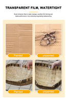 Revêtement imperméable en acrylique écologique résistant aux fuites pour salle de bain, cuisine, toiture et anti-taches d'eau