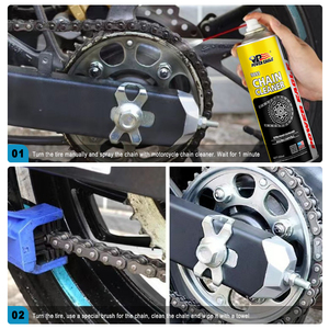 Limpiador de <span class=keywords><strong>Cadena</strong></span> de Motocicleta de Alta Resistencia para OEM - Spray Especializado para una Limpieza Profunda, Sin Lubricante - Product Image 3