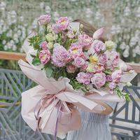 Papier d'emballage semi-transparent style coréen Phnom Penh Han-su, film gelée, pour bouquets floraux, imperméable