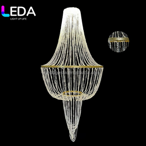 LEDA Wedding Prop Gold Silver Chandelier Wedding Ceiling Lamp Party Wedding <b>Hall</b> Decoration Pendent Lamp <b>Light</b> - Product Image 6