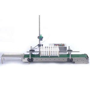 1Ml-50Ml Small Scale Digital Plastic Bottle Soft Drink Juice Perfume Essential <b>Oil</b> Liquid Filling <b>Machine</b> With Conveyor - Product Image 1