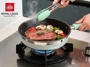 Lot de 10 ustensiles de cuisine en acier inoxydable, revêtement vert, casseroles et poêles pour cuisinières à induction et à gaz, ensemble cadeau, OEM/ODM - Product Image 2