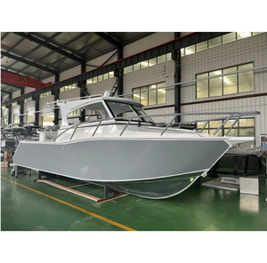 8.5m/28FT cabina aperta di fabbrica su misura in alluminio <span class=keywords><strong>barca</strong></span> da pesca profondo v scafo con cuccetta e servizi igienici completamente adatti per la vendita - Product Image 1