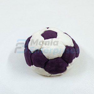OEM Wholesale Mini Sports Style Footbags <b>Hacky</b> <b>Sacks</b> Custom Logo Printed 2 Two Color 32 Panel Footbag For Hot Sale - Product Image 4