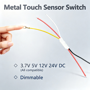 5V Kısılabilir Metal Gövdeli Dokunmatik Sensörlü Anahtar 12V 24V <span class=keywords><strong>DC</strong></span> Akıllı Dokunmatik Kontrol Anahtarı LED Masa Lambası Başucu Lambası DIY Aydınlatma için - Product Image 1