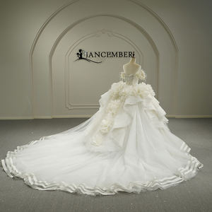 Vestido de Novia Elegante Jancember Gt26008 con Apliques 3D Estilo Princesa de Ensueño, Vestido de Fiesta para Socialité con Temperamento Elegante - Product Image 4