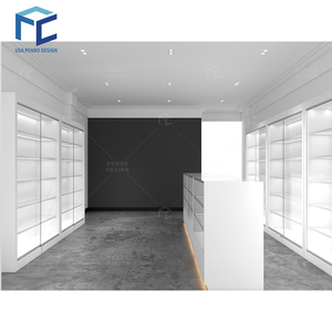 ตู้โชว์กระจกโมเดิร์น PENBO สำหรับธุรกิจ ตู้โชว์ติดผนังสำหรับร้านขายบุหรี่  สามารถปรับแต่งสี/ขนาดได้ ผลิตในประเทศจีน - Product Image 5