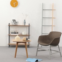 Table Basse de Canapé en Bois Massif, Style Nordique Européen Moderne et Simple, à Quatre Pieds, Ronde ou Carrée, pour la Maison - Vente en Gros