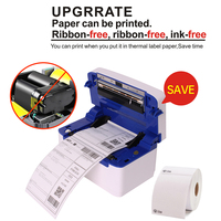 Impresora Térmica de Alta Velocidad OEM, USB+Wifi, Impresora de Etiquetas de Envío 4x6, Impresora de Escritorio sin Tinta para Etiquetas de Dirección y Albaranes