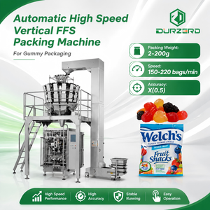 <span class=keywords><strong>Machine</strong></span> <span class=keywords><strong>d</strong></span>'emballage verticale FFS pour bonbons gélifiés, 150-220 sachets/min, ligne <span class=keywords><strong>d</strong></span>'emballage verticale haute vitesse, emballage automatique de petits sachets de bonbons - Product Image 1