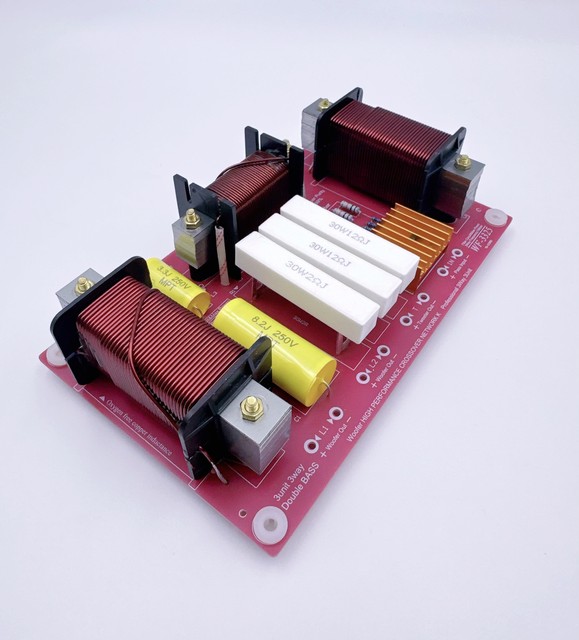 Professional Passive Treble Mid Bass Crossover 3 Way Audio for Speaker Frequency Divider Network Hifi Board 250W