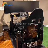 Simulateur de course Cockpit Support de roue de simulation de voiture en métal Plateforme de course Sim personnalisable pour les joueurs Simagic Moza Fanatec Simucube
