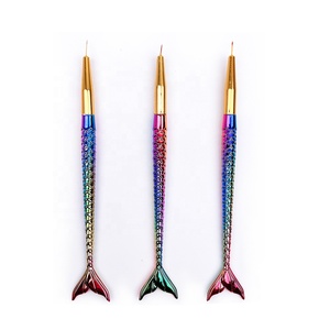 Juego de 3 unid/set de pinceles de Gel <span class=keywords><strong>para</strong></span> uñas, delineador de uñas Nail Art con cambio de Color personalizado, 7/9/11mm - Product Image 6