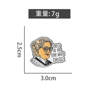 Sming Pins HELP IS on the WAY, alfileres esmaltados, broches <span class=keywords><strong>de</strong></span> película <span class=keywords><strong>de</strong></span> comedia, insignia, Pin <span class=keywords><strong>de</strong></span> solapa para mochila, accesorios <span class=keywords><strong>de</strong></span> ropa, joyerí<span class=keywords><strong>a</strong></span> divertida - Product Image 6