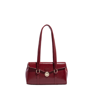 Bolsos Personalizados con Logotipo, Acabado Brillante, Bolso de Hombro Largo, Hebilla de Metal, Perfil Rígido, Bolso de Fábrica - Product Image 1