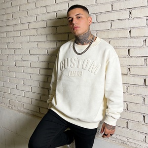 Clothing Manufacturers <strong>Custom</strong> 3D Embossed Oversized Heavyweight Cotton Men's Hoodie &amp; Crewneck Sweatshirt Streetwear - Product Image 2