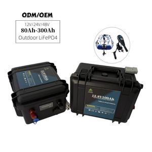 แบตเตอรี่ลิเธียมไอรอนฟอสเฟต (LiFePO4) แบบกำหนดเอง 12V100Ah สำหรับเก็บพลังงานแสงอาทิตย์ เรือดำน้ำ รถบ้าน รถยนต์ไฟฟ้า - Product Image 1