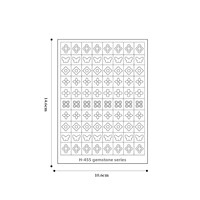 Pochoirs à ongles transparents ajourés pour French manucure, motifs floraux et grille, autocollants, outil pour lignes de sourire