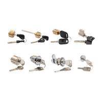 Cylindre de serrure industriel robuste en laiton sur mesure, clé identique ou clé différente, pour camion, coffre, serrure à came, casier de gym, OEM ODM