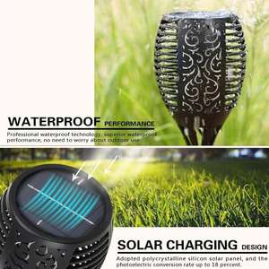 Lámpara de pie de patio de latón Vintage, bolardo de luz solar impermeable para jardín para Villa, césped, patio, pasarela - Product Image 5