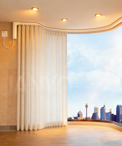 Nuova Tendenza <span class=keywords><strong>Tende</strong></span> <span class=keywords><strong>e</strong></span> Drappeggi Elettrici in Lega di Alluminio Smart, Su Misura per Camera da Letto, Casa <span class=keywords><strong>e</strong></span> Hotel, Lussuosi <span class=keywords><strong>e</strong></span> Moderni, Oscuranti - Product Image 1