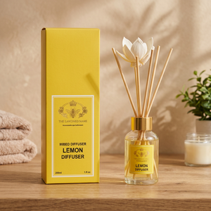 Lemon Grape <b>Reed</b> <b>Diffuser</b> Gift Set Home Fragrance Decor Gift Box Yellow <b>Bottle</b> - Product Image 2