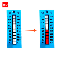 Autocollants thermosensibles pour enfants, thermomètres de fièvre, autocollants changeant de couleur pour réfrigérateur, autocollants de contrôle de température pour carafe et aquarium
