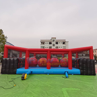 Jeux gonflables géants interactifs pour enfants de qualité commerciale pour l'extérieur, Big Baller Wipe, jeux gonflables en bâche PVC de 0,55 mm