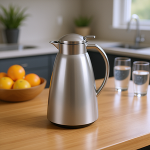 Jarra de Acero Inoxidable con Aislamiento al Vacío Campo Quick Tip de 1L con Tapa, Color Gris Pastel, para Fiestas - Product Image 3