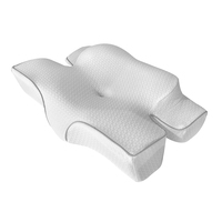Oreiller ergonomique en mousse à mémoire de forme Uilted Technics, forme papillon, équilibre la pression pour différentes positions de sommeil, amovible