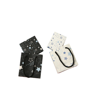 Caja de Embalaje de Joyería con Diseño de Estrella Negra y Blanca, Estilo <span class=keywords><strong>Internet</strong></span> Red, para Collar, Pendientes, Anillo, Pulsera - Embalaje de Regalo Directo de Fábrica - Product Image 5