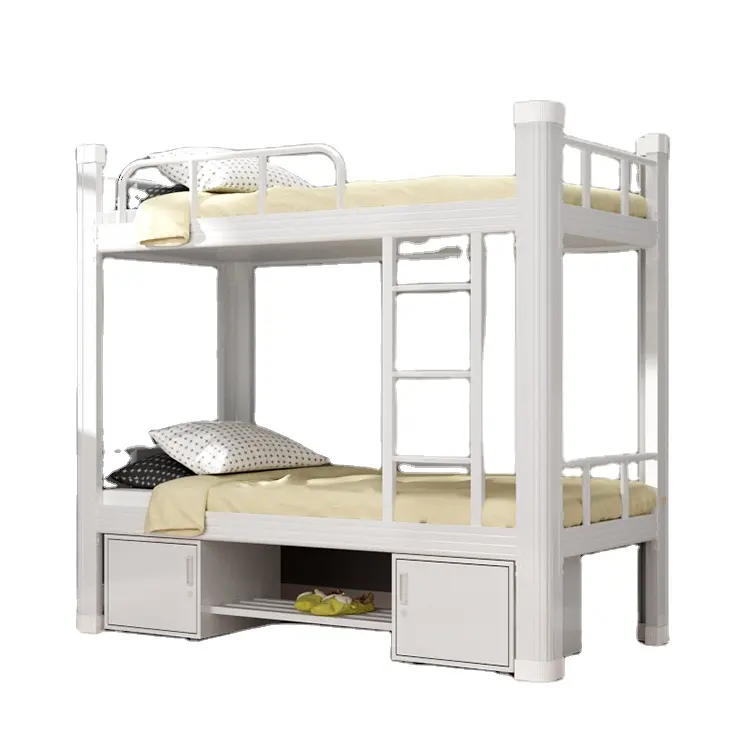 Top Seller Double Bunker Bed for Adults Worker Twin Metal Bunk Bed Frame Boys Used Bunk Beds for sale