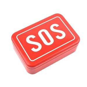 Pipal Tree SOS Emergency Kit First Aid Survival <b>Gear</b> Outdoor Camping Supplies Compact Red Tin <b>Box</b> - Product Image 1