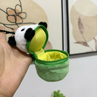 Porte-monnaie mini en peluche animal mignon (Panda, Capybara), Porte-clés, Portefeuille, Porte-monnaie dessin animé Capybara, Pochette pour écouteurs, Sac de rangement