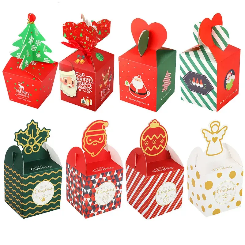 Kerst Papier Kids Snoepdoos Zak Navidad 2021 Nieuwjaar Kerst Huisdecoratie Natal Cadeau Zakjes Kerst Noel Traktaties Verpakkingsdoos