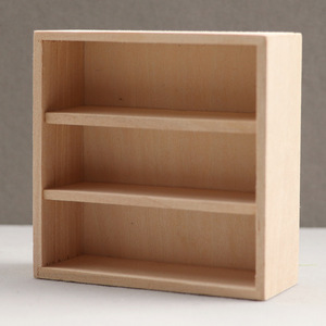 Meubles miniatures en bois pour maison de poupée, armoire de rangement à plusieurs niveaux à l'échelle 1:12 pour accessoires de maison de poupée - Product Image 4