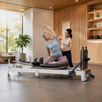 Reformer de Pilates Plegable de Aluminio Directo de Fábrica con Tabla de Salto y Resortes Ajustables para Clínicas de Fisioterapia - Proveedor