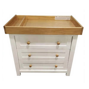 Juego de Muebles Multifuncionales para Guardería, Cuna de Madera Convertible 3 en 1 con Mesa Cambiador de Pañales - Product Image 5