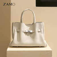Sac à bandoulière en cuir grainé personnalisé pour femmes, sac fourre-tout de marque OEM ODM avec quincaillerie personnalisée pour les labels de mode contemporains