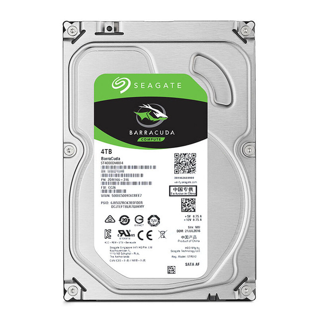 BarraCuda ST4000DM004 4TB 3.5 Inch SATA 6GB/s 64MB 5400rpm Internal Hard Disk