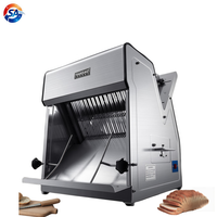 Machine industrielle à trancher le pain de mie 180-360 tranches/h, déflecteur de pain réglable, coupe-pain de 12 mm pour restaurant