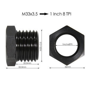 Adaptateur de broche de poupée de <span class=keywords><strong>tour</strong></span> <span class=keywords><strong>à</strong></span> <span class=keywords><strong>bois</strong></span> TASP <span class=keywords><strong>M33</strong></span> 1 pouce M18 adaptateur de <span class=keywords><strong>mandrin</strong></span> de tournage <span class=keywords><strong>à</strong></span> <span class=keywords><strong>bois</strong></span> - Product Image 4