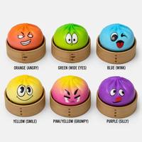 Jouet Squishy Emoji en forme de boulette de 9 cm, en mousse PU à rebond lent, anti-stress, en forme de dumpling, pour enfants et adultes, OEM, vente en gros